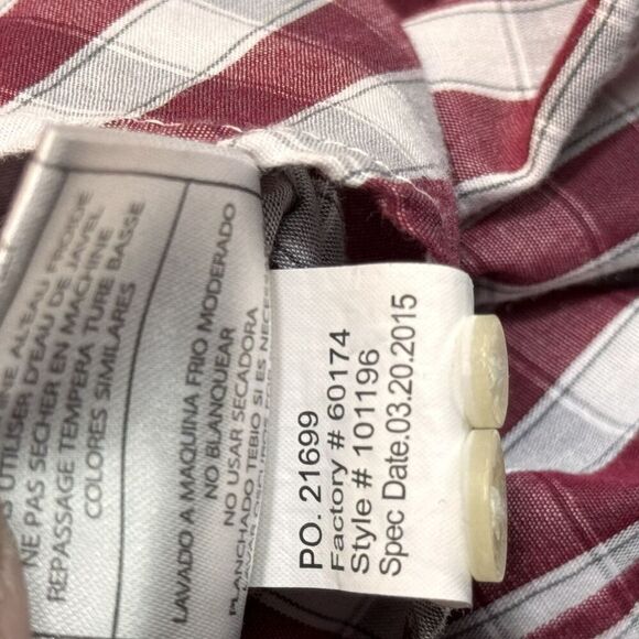 Florida State Seminoles Sz L Shirt Mens Red Check Button Up Long Sleeve Antigua - Picture 10 of 15